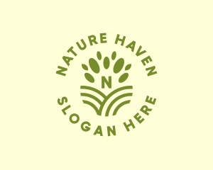 Nature Farm Agriculture logo design