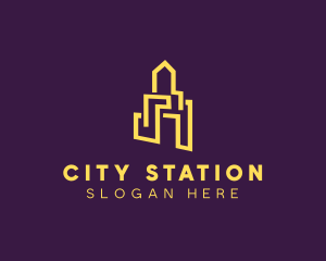 City Construction Building logo design