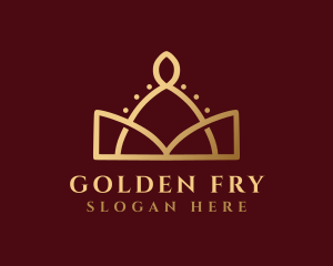 Gold Regal Crown logo design