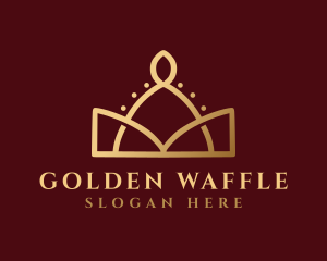 Gold Regal Crown logo design