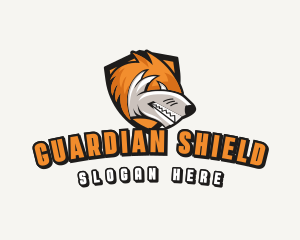 Gamer Fox Shield logo design