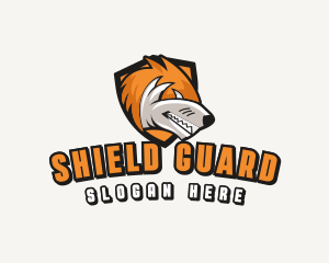 Gamer Fox Shield logo design