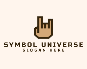 Rockstar Hand Symbol  logo
