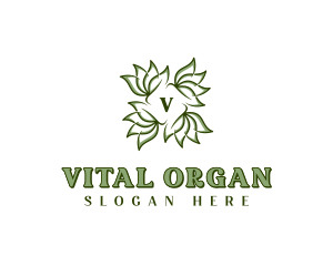 Organic Vegan Wellness logo design