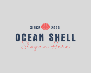 Hipster Simple Shell logo design