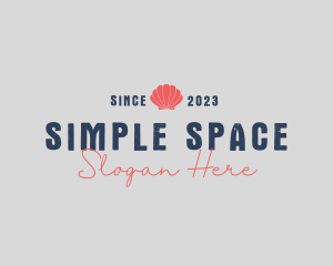 Hipster Simple Shell logo design