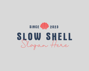 Hipster Simple Shell logo design