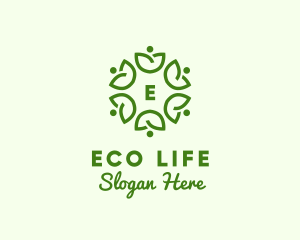 Community Nature Leaf Farm logo design