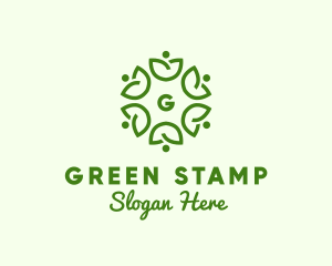 Community Nature Leaf Farm logo design