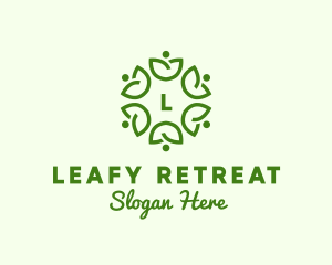 Community Nature Leaf Farm logo design