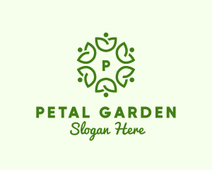 Community Nature Leaf Farm logo design