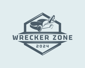 Towing Truck Wrecker logo design