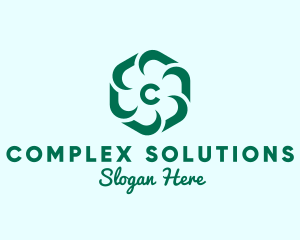 Hexagon Flower Beauty Spa logo design