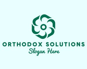 Hexagon Flower Beauty Spa logo design