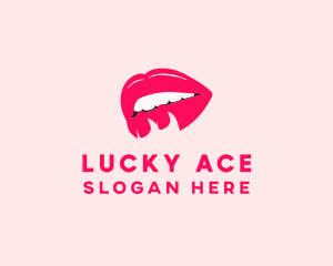 Sexy Lips Pretty Flirt logo design