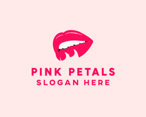 Sexy Lips Pretty Flirt logo design