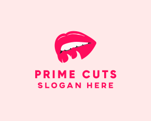 Sexy Lips Pretty Flirt logo design