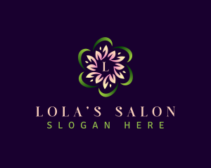 Nature Flower Spa logo design