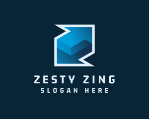 Logistic Arrow Delivery Letter Z logo design