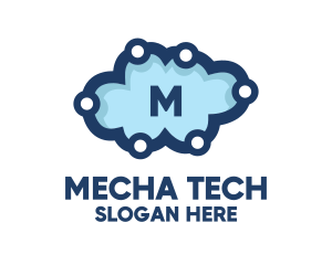 Cloud Tech Circuit logo design