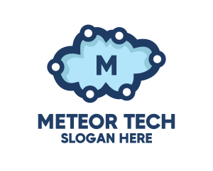 Cloud Tech Circuit logo design