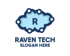 Cloud Tech Circuit logo design