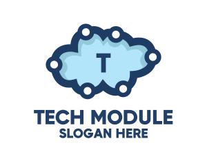 Cloud Tech Circuit logo design