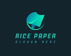 Paper Plane Forwarding logo design