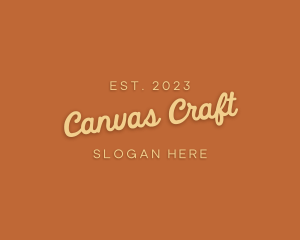 Cursive Craft Store logo design