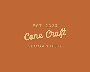 Cursive Craft Store logo design