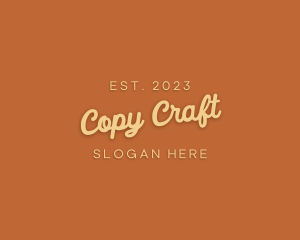 Cursive Craft Store logo design