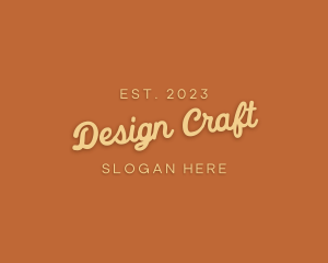 Cursive Craft Store logo design