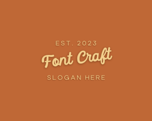 Cursive Craft Store logo design