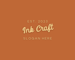 Cursive Craft Store logo design