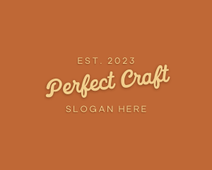 Cursive Craft Store logo design