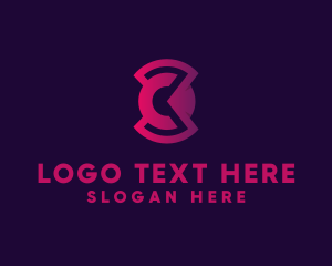 Technology Modern Letter C logo