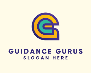 Futuristic Yellow Letter G logo design