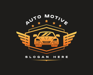 Car Auto Wings logo design