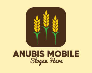 Corn Grain Mobile App logo design