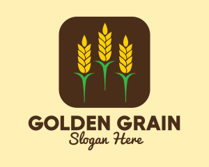 Corn Grain Mobile App logo design