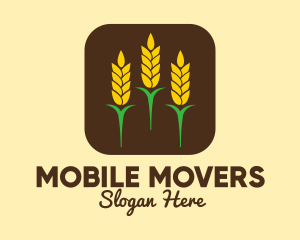 Corn Grain Mobile App logo design