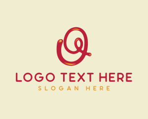 Glossy Liquid Letter O logo