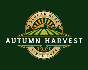 Harvest Agriculture Mountain logo design