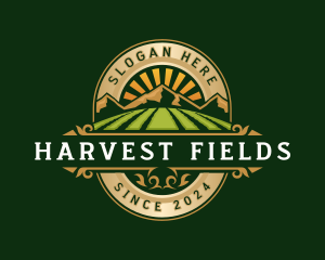 Harvest Agriculture Mountain logo design