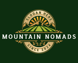 Harvest Agriculture Mountain logo design