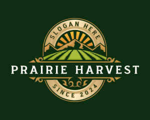 Harvest Agriculture Mountain logo design