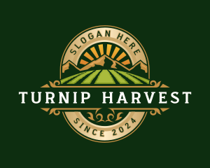 Harvest Agriculture Mountain logo design