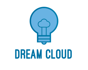 Cloud Light Bulb logo design