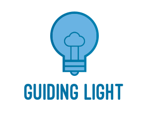 Cloud Light Bulb logo design