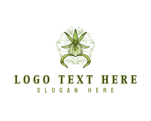 Floral Ghost Orchid logo